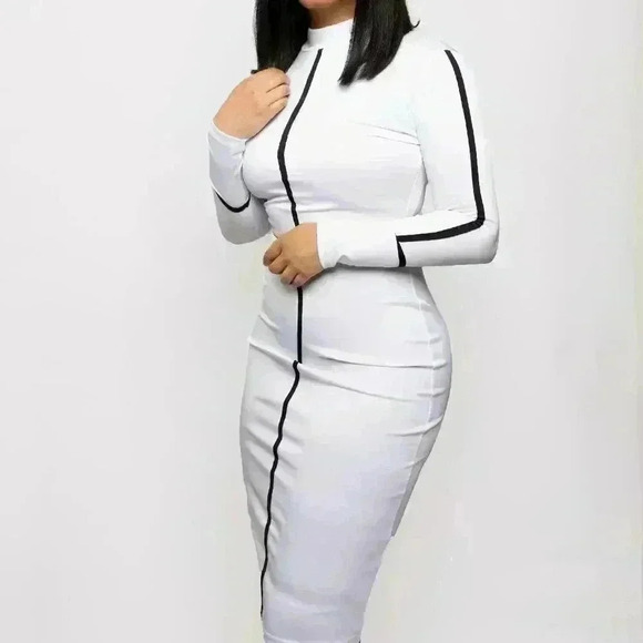 Can’t Get Enough White Midi Dress - Picture 1 of 3